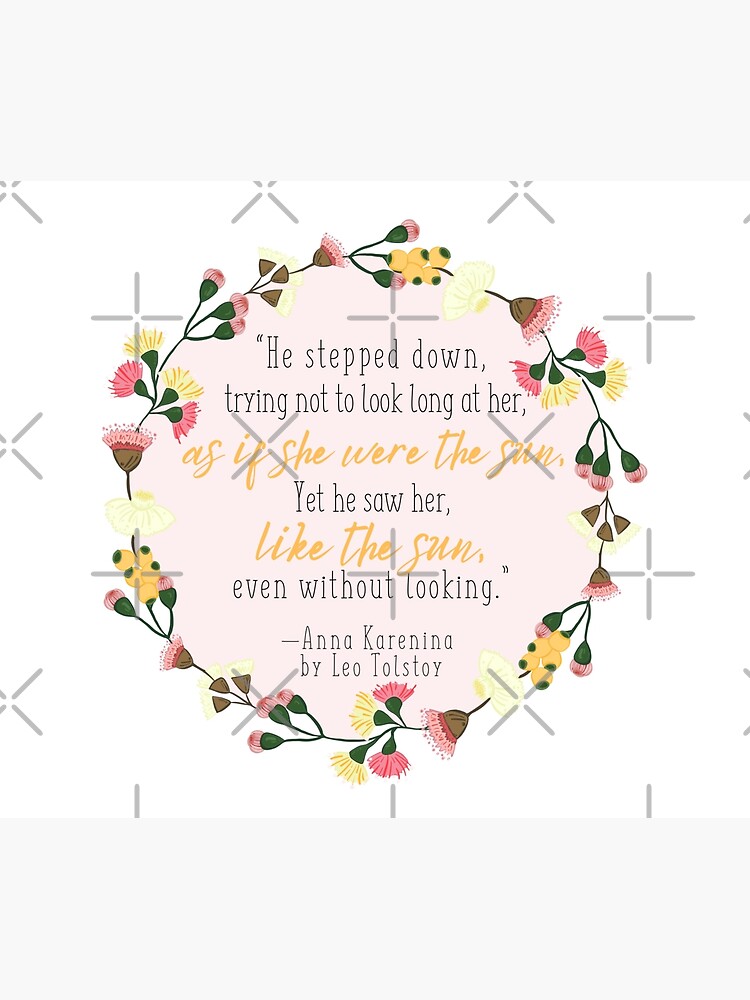 Thumbnail 3 of 3, Tapestry, Leo Tolstoy Anna Karenina Quote in Pink designed and sold by Dollfacedesign.