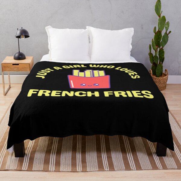 Item preview, Just A Girl Who Loves French Fries designed and sold by TeePartyHost.