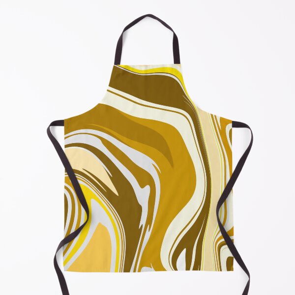 Item preview, Yellow And Gold Marble Pattern- Liquid art designed and sold by shivani21061993.
