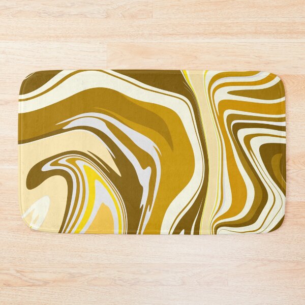 Item preview, Yellow And Gold Marble Pattern- Liquid art designed and sold by shivani21061993.