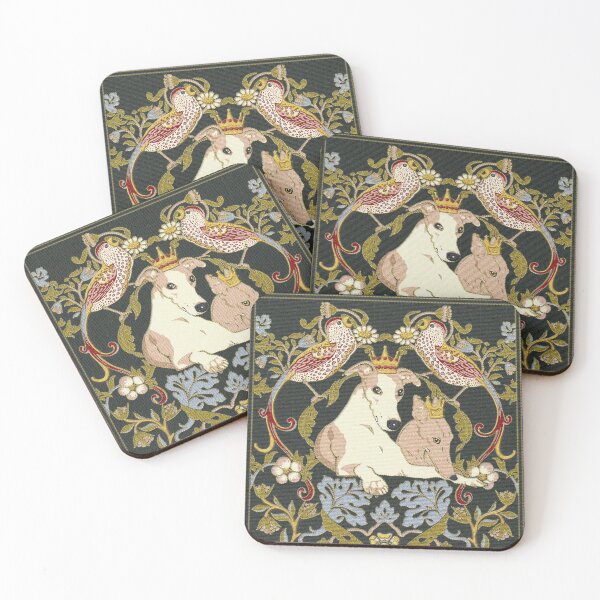Item preview, Whippets and Strawberry Thieves designed and sold by Ivy Izzard.