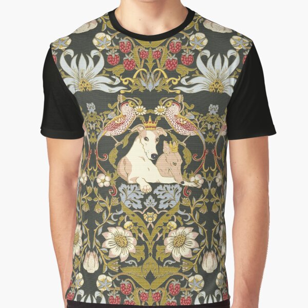 Whippets and Strawberry Thieves Graphic T-Shirt