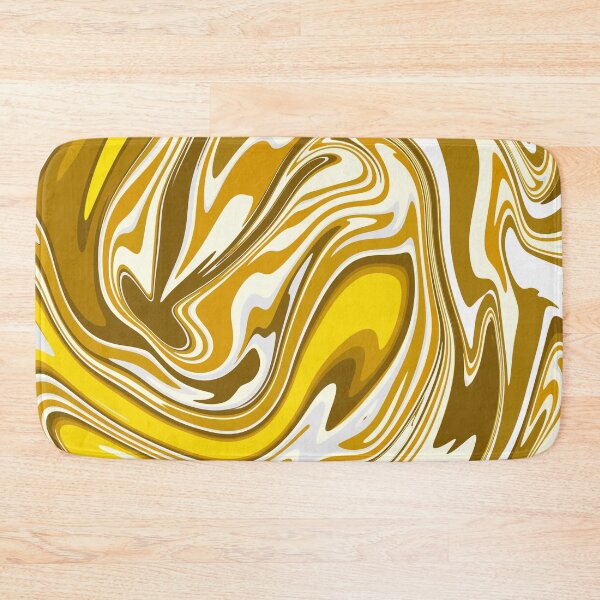 Item preview, Yellow And Gold Marble Pattern- Liquid art designed and sold by shivani21061993.