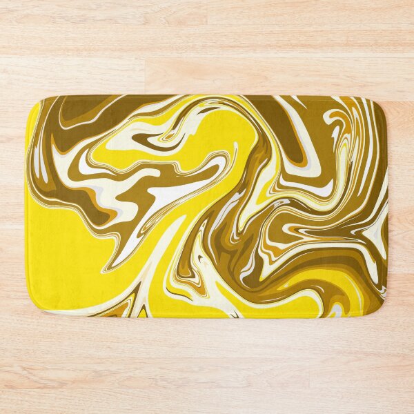 Item preview,   Yellow And Gold Marble Pattern- Liquid art designed and sold by shivani21061993.