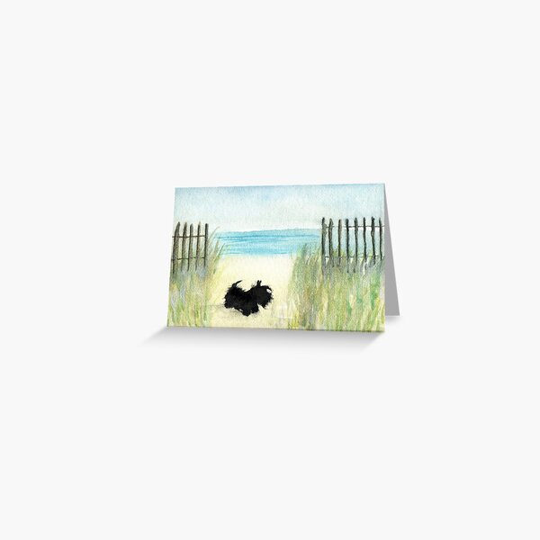 Item preview, Scottie Dog 'Beach' designed and sold by archyscottie.