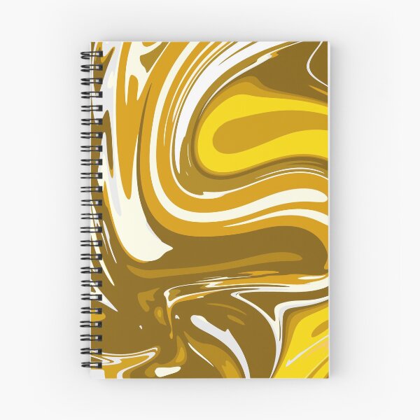 Item preview, Yellow And Gold Marble Pattern- Liquid art designed and sold by shivani21061993.