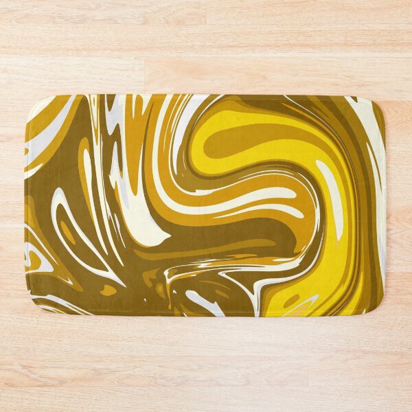 Item preview, Yellow And Gold Marble Pattern- Liquid art designed and sold by shivani21061993.