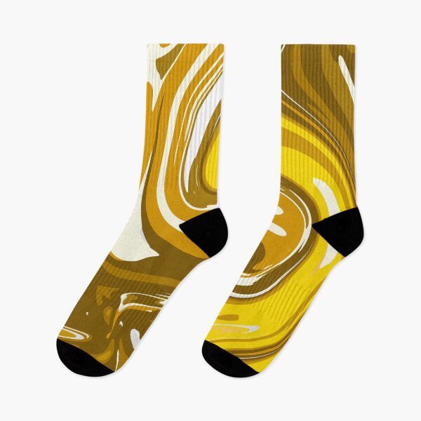Item preview, Yellow And Gold Marble Pattern- Liquid art designed and sold by shivani21061993.