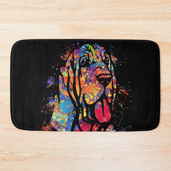 Item preview, Colorful Bloodhound Portrait designed and sold by k9printart.