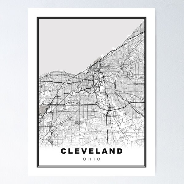 Item preview, Cleveland Map designed and sold by Tamas Das.