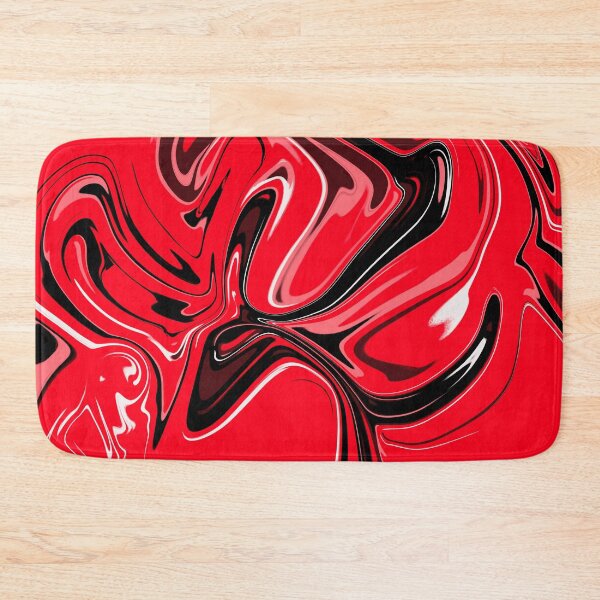 Item preview, Pretty Red Rose And Black Marble Pattern- Liquid art designed and sold by shivani21061993.