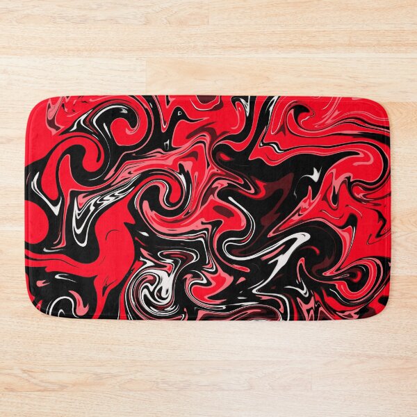 Item preview, Pretty Red Rose And Black Marble Pattern- Liquid art designed and sold by shivani21061993.