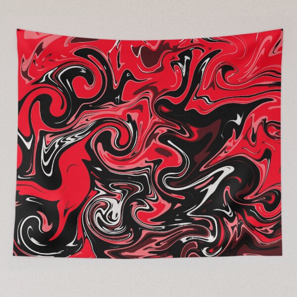 Item preview, Pretty Red Rose And Black Marble Pattern- Liquid art designed and sold by shivani21061993.