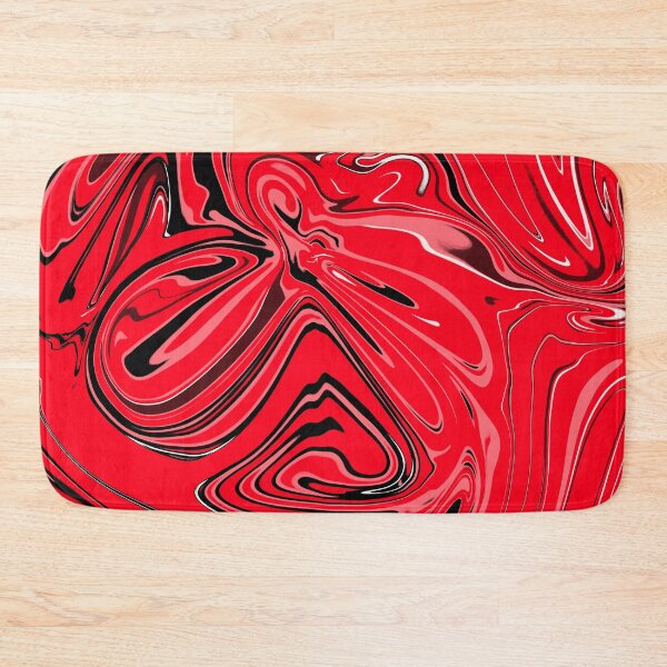 Item preview,  Pretty Red Rose And Black Marble Pattern- Liquid art designed and sold by shivani21061993.
