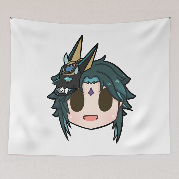 Item preview, Genshin Impact Xiao chibi head designed and sold by Morcawork.