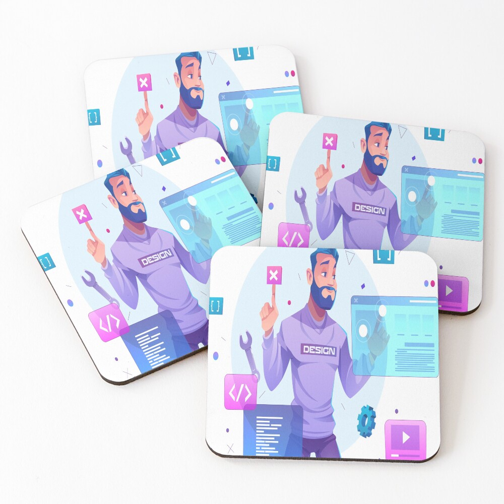 Item preview, Coasters (Set of 4) designed and sold by EyeDeveloper.