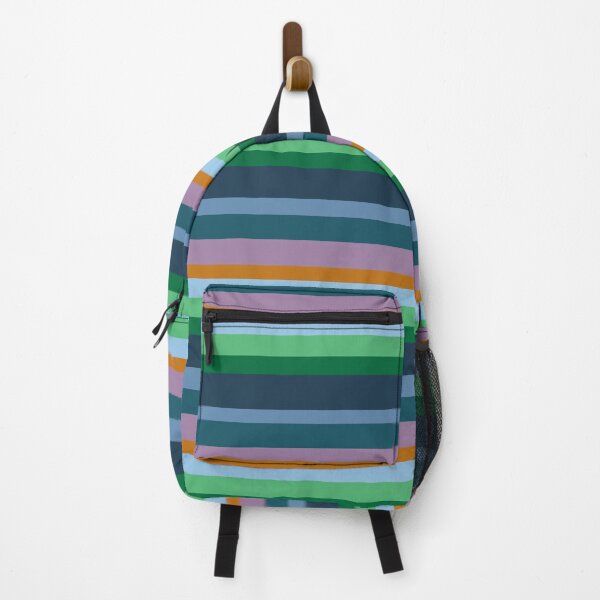 Item preview, Green, Orange, Pink & Blue Stripes designed and sold by Manitarka.