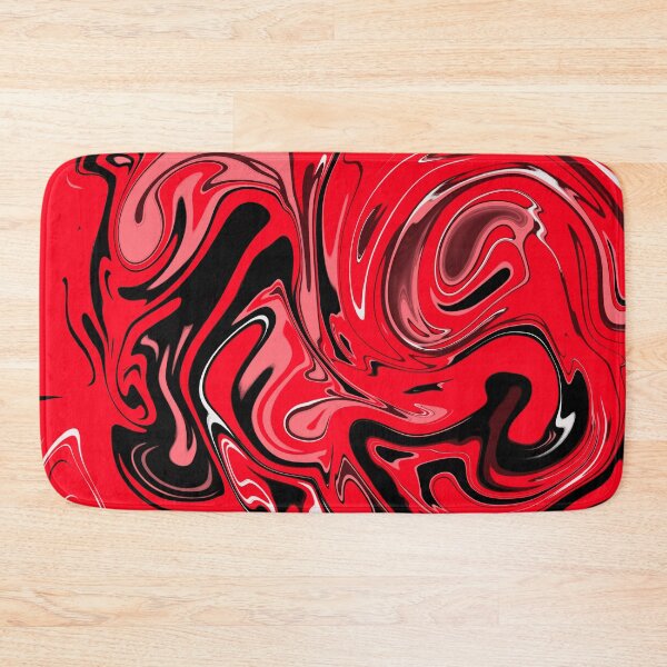 Item preview,  Pretty Red Rose And Black Marble Pattern- Liquid art designed and sold by shivani21061993.