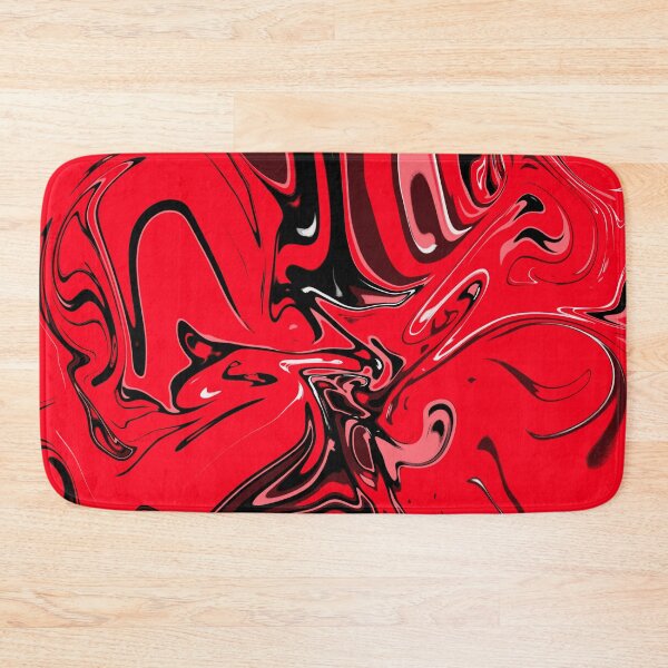 Item preview,   Pretty Red Rose And Black Marble Pattern- Liquid art designed and sold by shivani21061993.