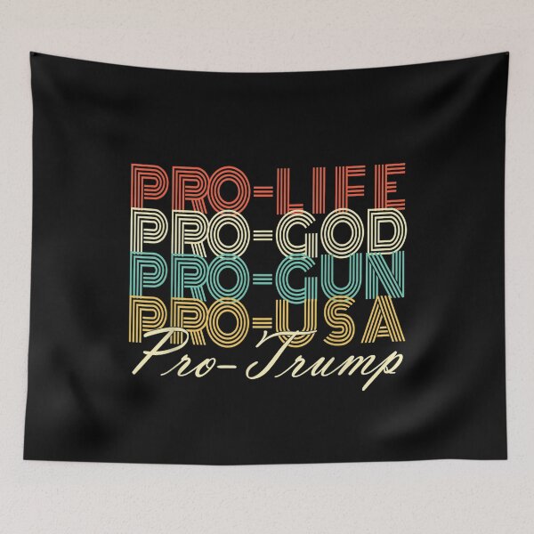Item preview, Trump 2020 Pro Life God USA MAGA Retro designed and sold by lindaskowronek.