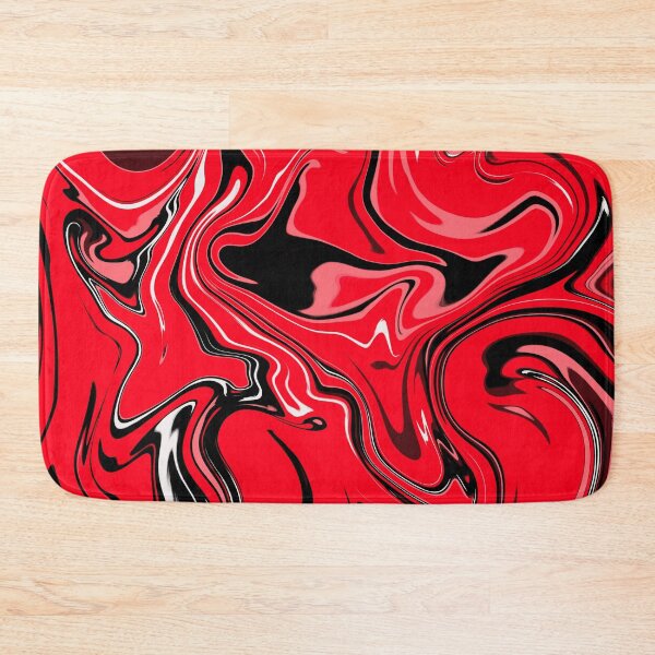 Item preview,   Pretty Red Rose And Black Marble Pattern- Liquid art designed and sold by shivani21061993.
