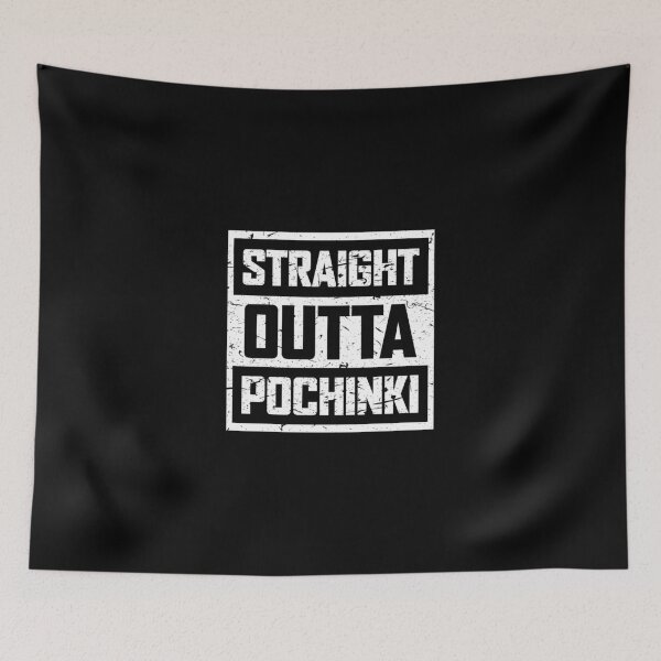 Item preview, Straight Outta Pochinki - What Happens In Pochinki, Stays In Pochinki - Way Past Your Imagination - Pochinki, One Of The Deadliest Places In Pubg - Design For T-Shirts, Laptop Skins, Phone Cases Etc. designed and sold by ShaykhUmer.