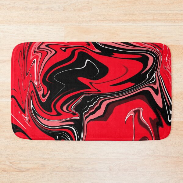 Item preview,   Pretty Red Rose And Black Marble Pattern- Liquid art designed and sold by shivani21061993.
