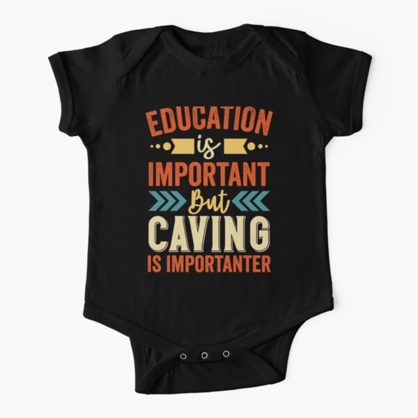 Caving Is Importanter Short Sleeve Baby One-Piece