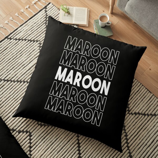 Maroon five times Floor Pillow