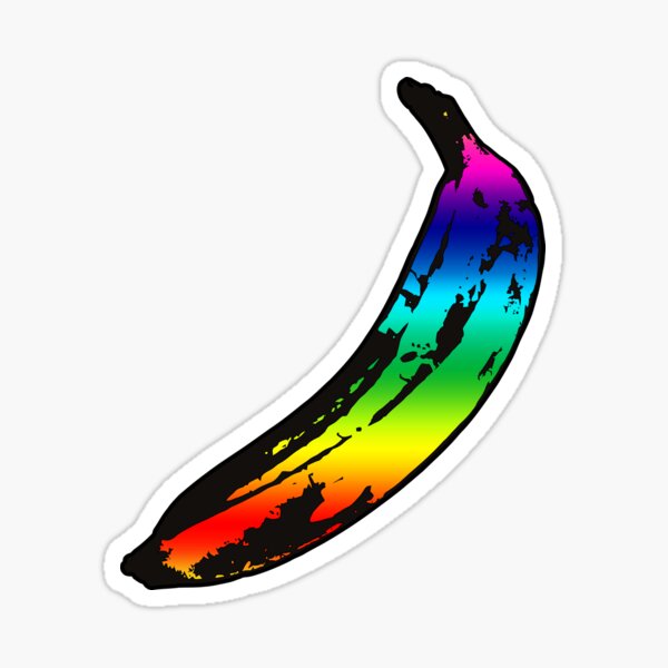 Rainbow Banana Sticker