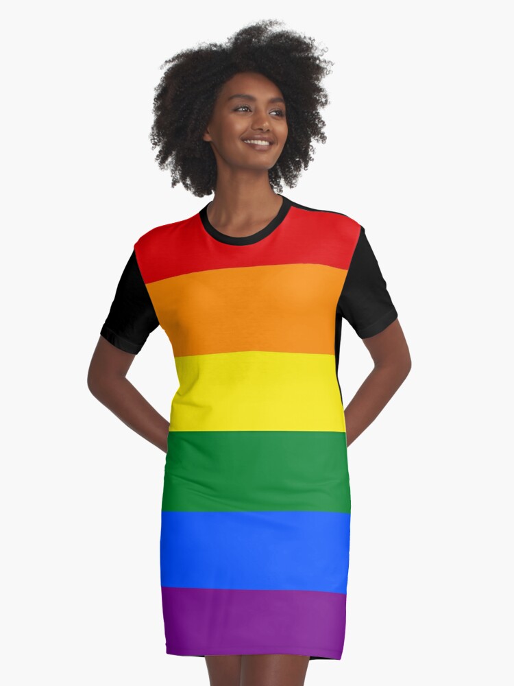 Gay Pride Blanket, LGBT Flag Phone Accessory, LGBTQ Rainbow, Pride Month, Pride Parade Graphic T-Shirt Dress for Sale by YikesForever