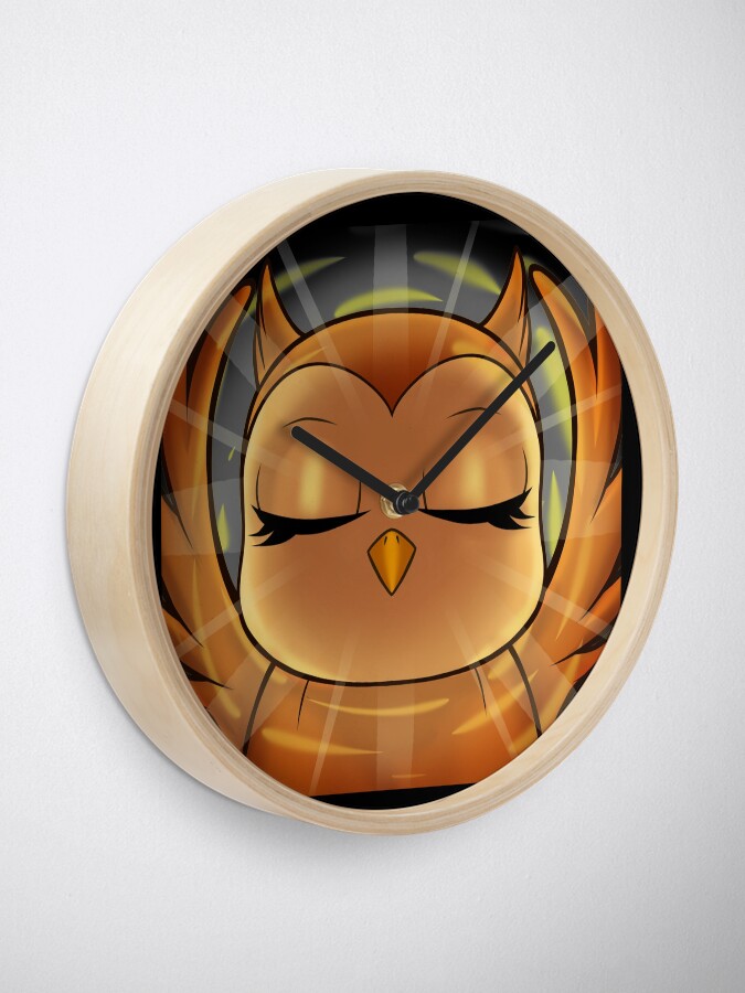 Alternate view of hedwid 1 Year Enlightened Owl Clock