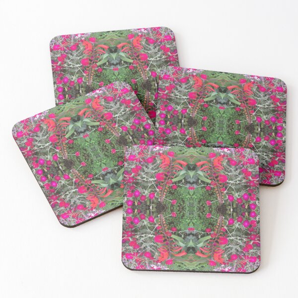 Item preview, Botanical, Divine - Pink,Red and Green Floral Fusion designed and sold by RoseAromas.