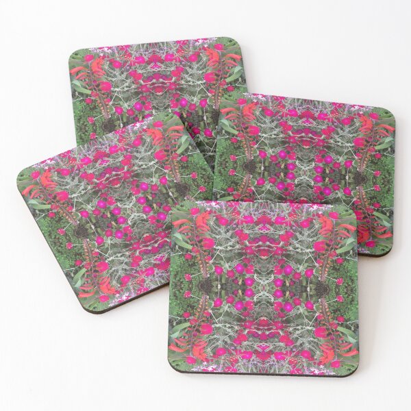 Item preview, Botanical, Divine - Pink,Red and Green Floral Fusion designed and sold by RoseAromas.
