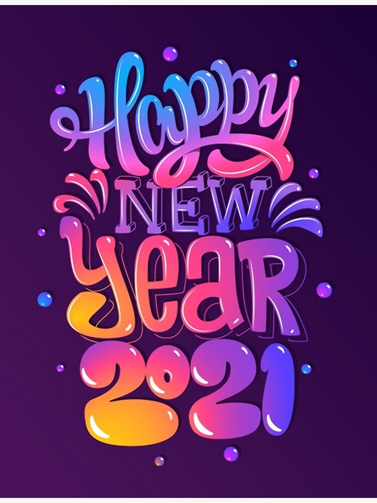 Thumbnail 2 of 2, Greeting Card, happy new year 2021 designed and sold by th3profamer.