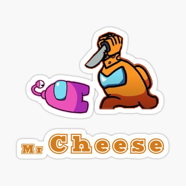 Among Us Mr Cheese Stickers Redbubble