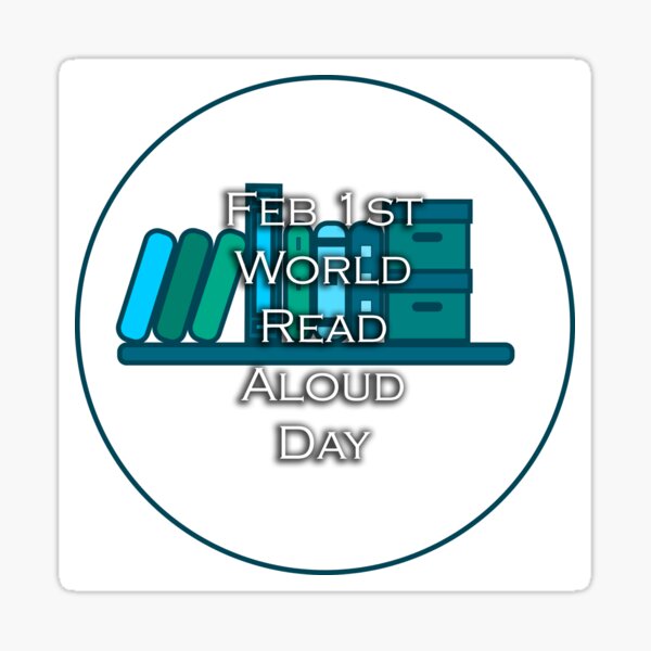 Item preview, I LOVE WORLD READ ALOUD DAY designed and sold by REALDesign-Shop.