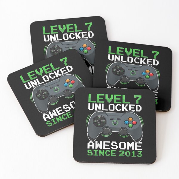 Item preview, Kids Level 7 Unlocked 7 Years Old Video Gamer Birthday Gift Boys designed and sold by lindaskowronek.