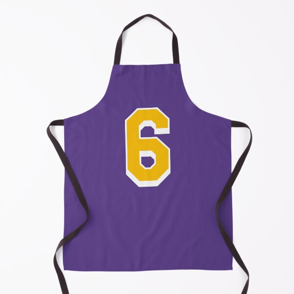 Item preview, 6 Yellow Number Six Purple Basketball Jersey designed and sold by elhefe.