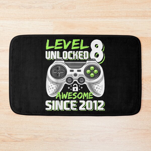 Item preview, Level 8 Unlocked Awesome Since 2012 Video Game 8th Birthday designed and sold by lindaskowronek.