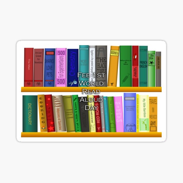 Item preview, I LOVE WORLD READ ALOUD DAY designed and sold by REALDesign-Shop.