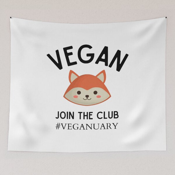 Item preview, Funny Vegan quote - Veganuary designed and sold by Pandoras-Boxx.