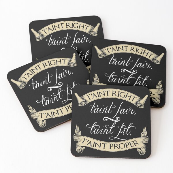 Item preview, Poldark Qoute T'int Right T'int Fair T'int Fit T'int Proper designed and sold by GrantBennett.
