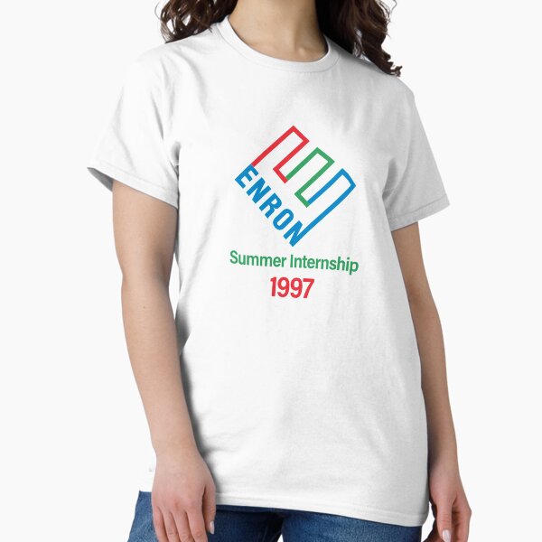 Vista previa del artículo con la obra «Pasantía de verano de Enron Contabilidad», diseñado y vendido por Merch-On.