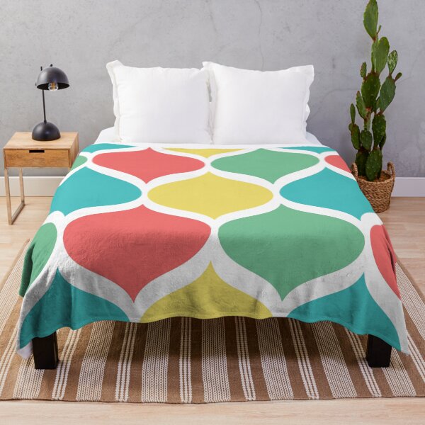Item preview, Retro Mod Ogee Summer 2021 Color Trends designed and sold by PixDezines.