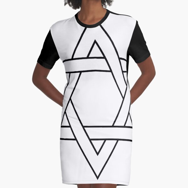 #Star of #David #Clipart #StarOfDavid Graphic T-Shirt Dress