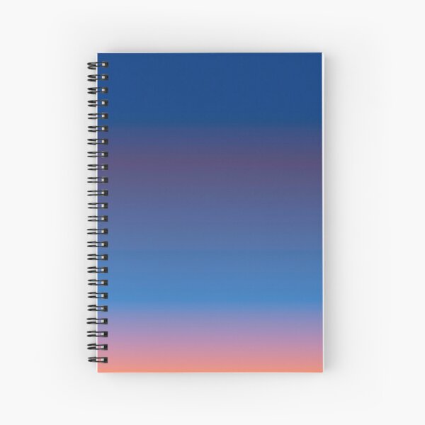 Bright Desert Dawn Ombre Spiral Notebook
