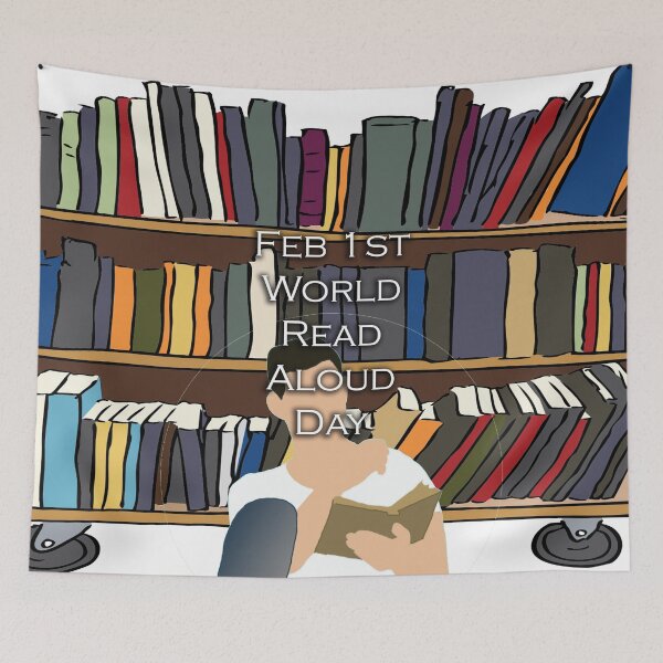 Item preview, I LOVE WORLD READ ALOUD DAY designed and sold by REALDesign-Shop.