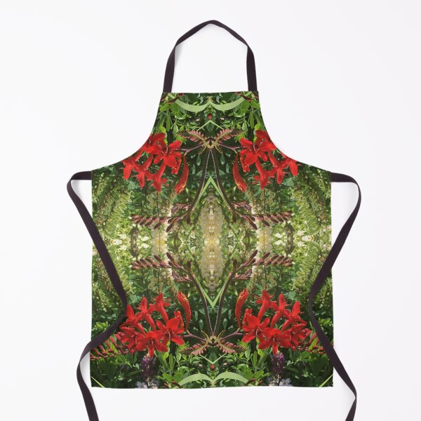 Item preview, Botanical, Divine - Summertime Scarlet and Vivid Green Fusion designed and sold by RoseAromas.
