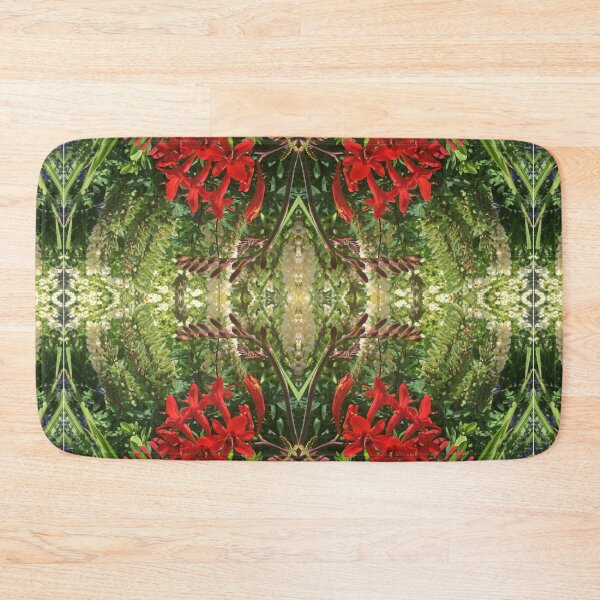 Item preview, Botanical, Divine - Summertime Scarlet and Vivid Green Fusion designed and sold by RoseAromas.